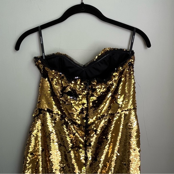 gold sequin mini dress - Picture 14 of 14